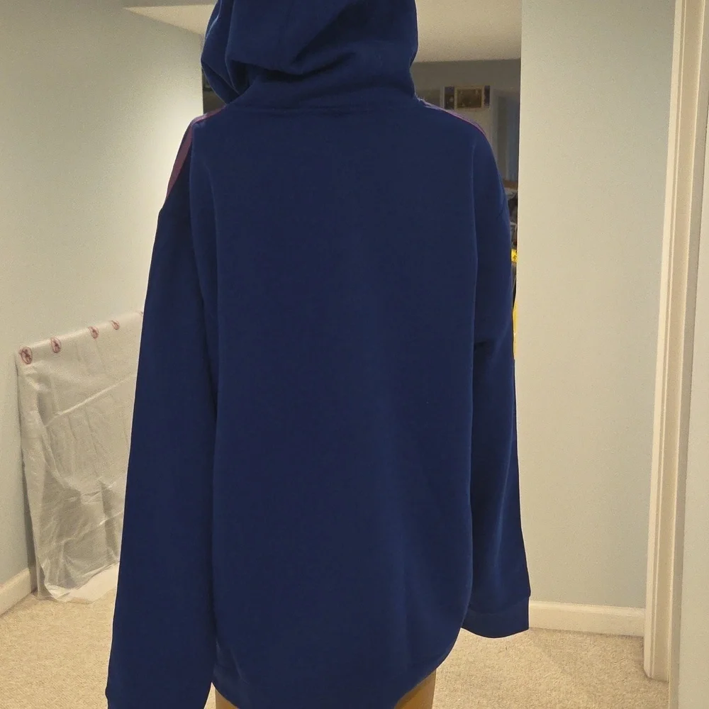 Adidas Blue Oversized Hooded Sweater
